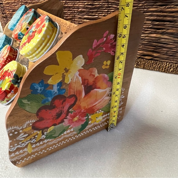 The Pioneer Woman Wildflower Whimsy Six Jar Spice Rack - Picture 11 of 11